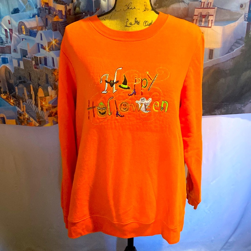Orange Halloween Women's Top